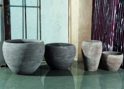 vaso liscio SB90 grigio e SB72 tortora